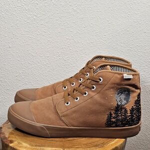 BANGS Shoes Carolina Tree High Top Sneakers Embroidered Unisex US M8.5‎ W10